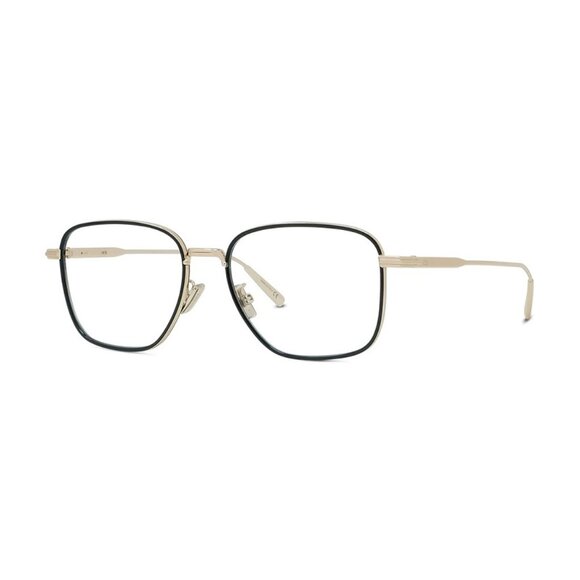 NEW AUTHENTIC DIORBLACKSUITO S4U B400 GOLD CLEAR SQUARE WOMEN DIOR EYEGLASSES - Picture 1 of 3